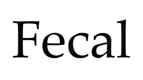 fecal pronunciation|fecal synonym.